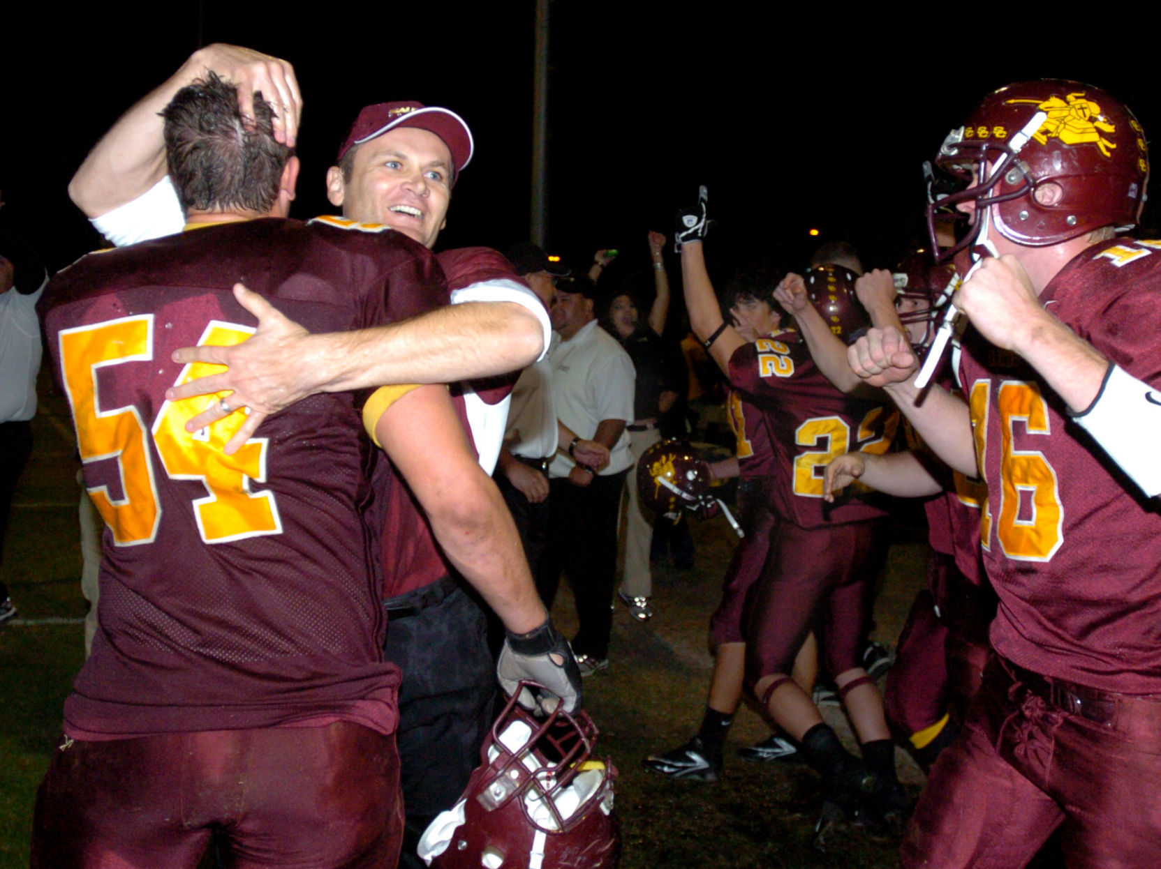 Sapolinte HS football coach Dennis Bene